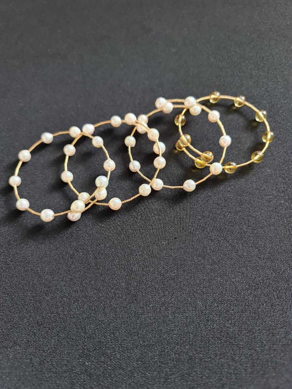 Stackable bracelet with Akoya Pearl from Japan - part 2 additional pics